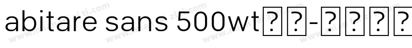 abitare sans 500wt字体字体转换